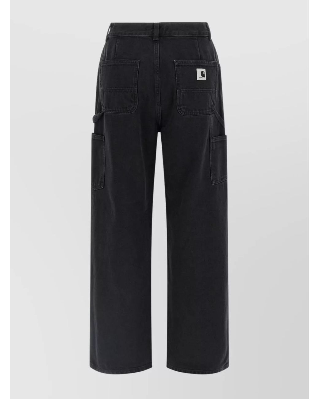 Carhartt Black Denim High-Rise Wide-Leg Jeans