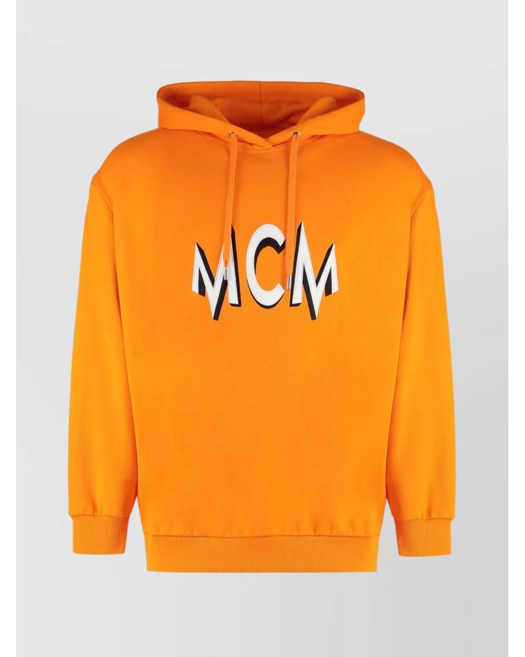 MCM Orange Logo Hood Sweatshirts for men