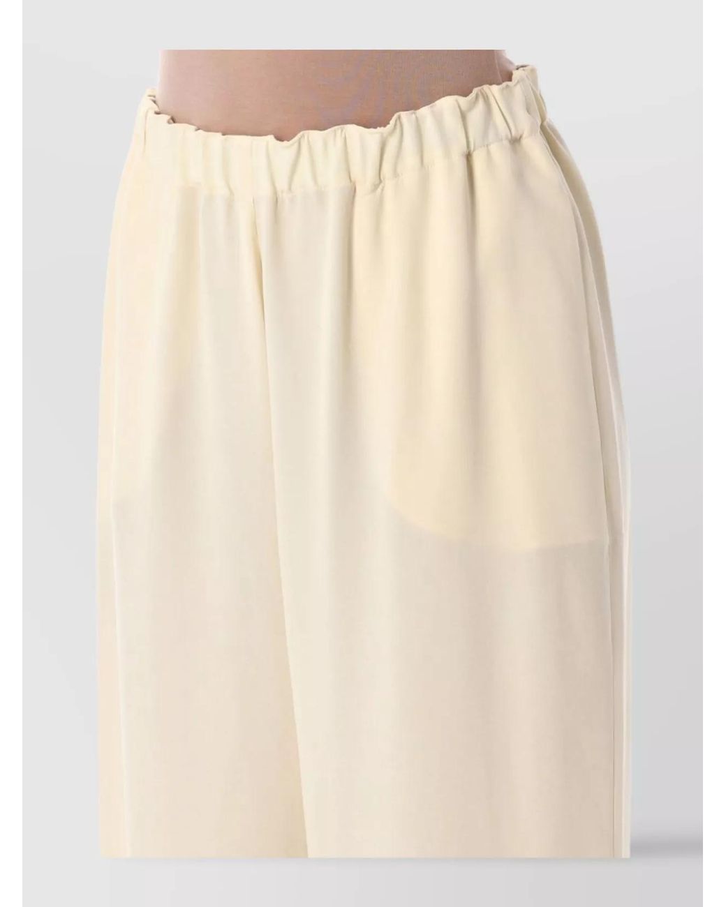 Fabiana Filippi Natural Wide-Leg Trousers