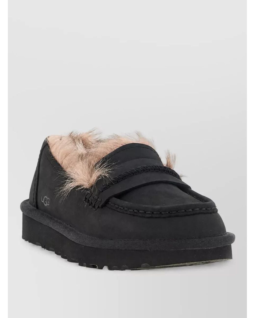 Ugg Black Leather Ellis Loafers
