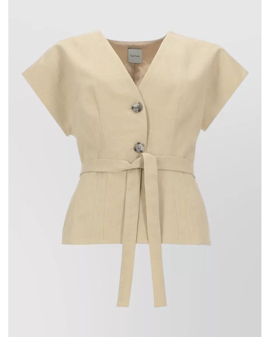 Paul Smith Natural Linen Belted Jacket