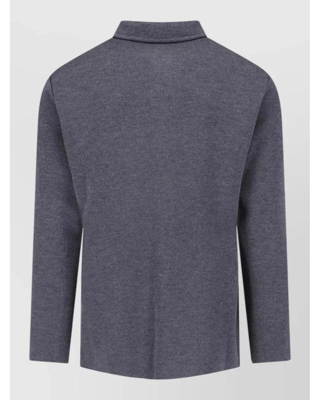 Lardini Blue Virgin Wool Shirt Jacket for men