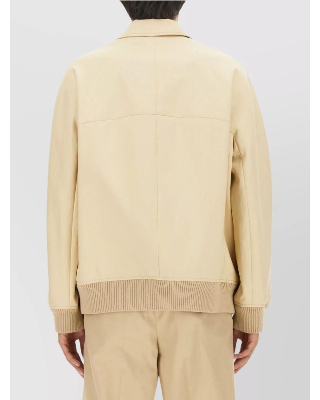 Lanvin Natural Oversized Cotton Lightweight Jacket for men