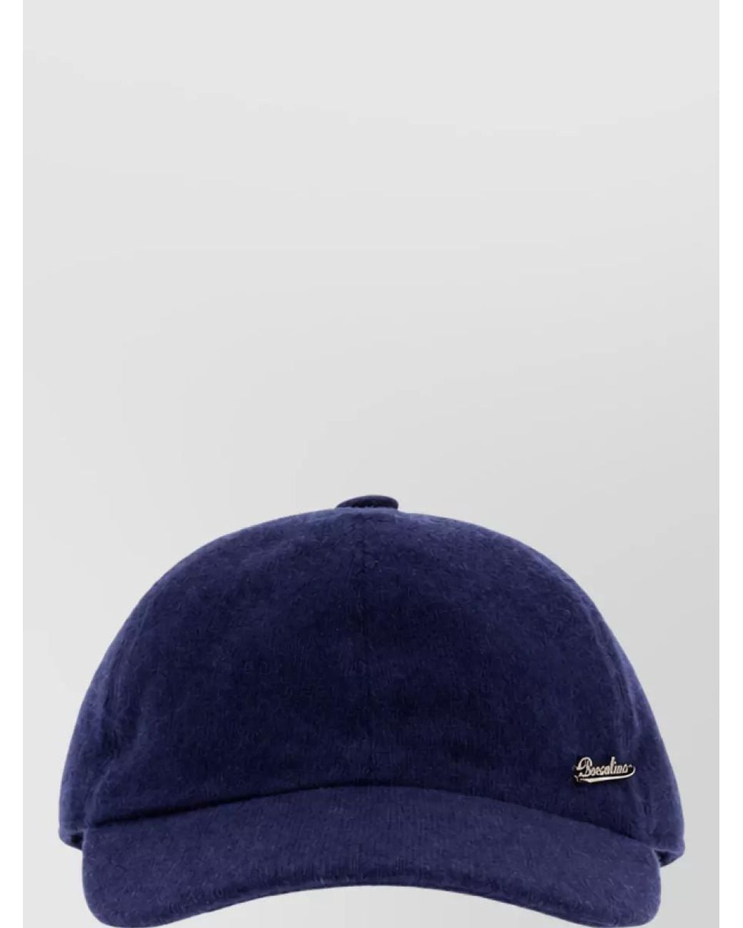 Borsalino Blue Cashmere Baseball Cap for men