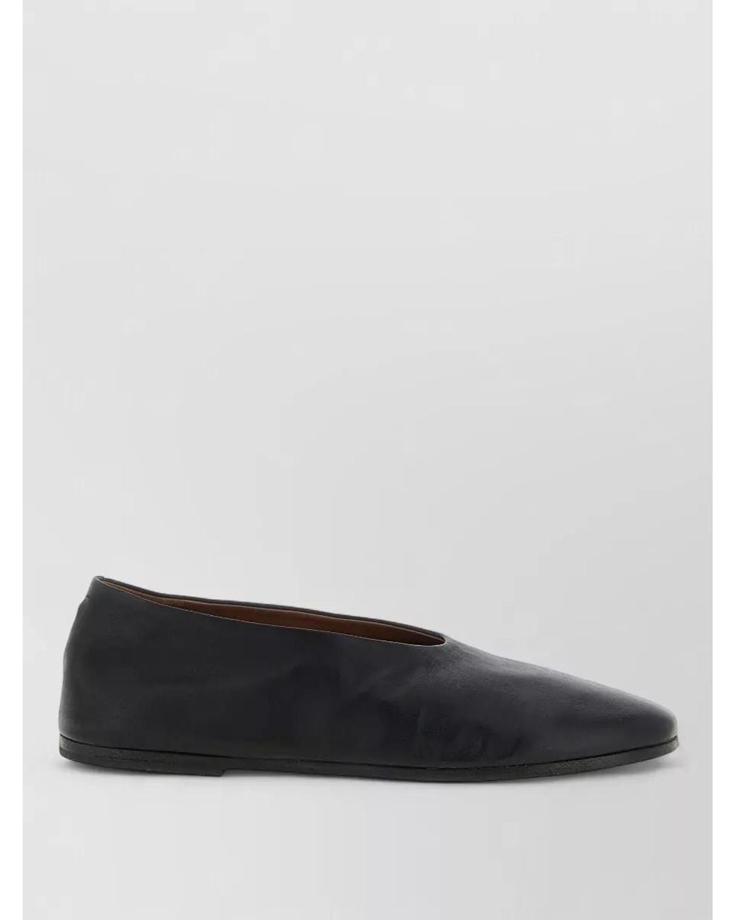 Marsèll Gray Leather Ballet Flats Coltellaccio