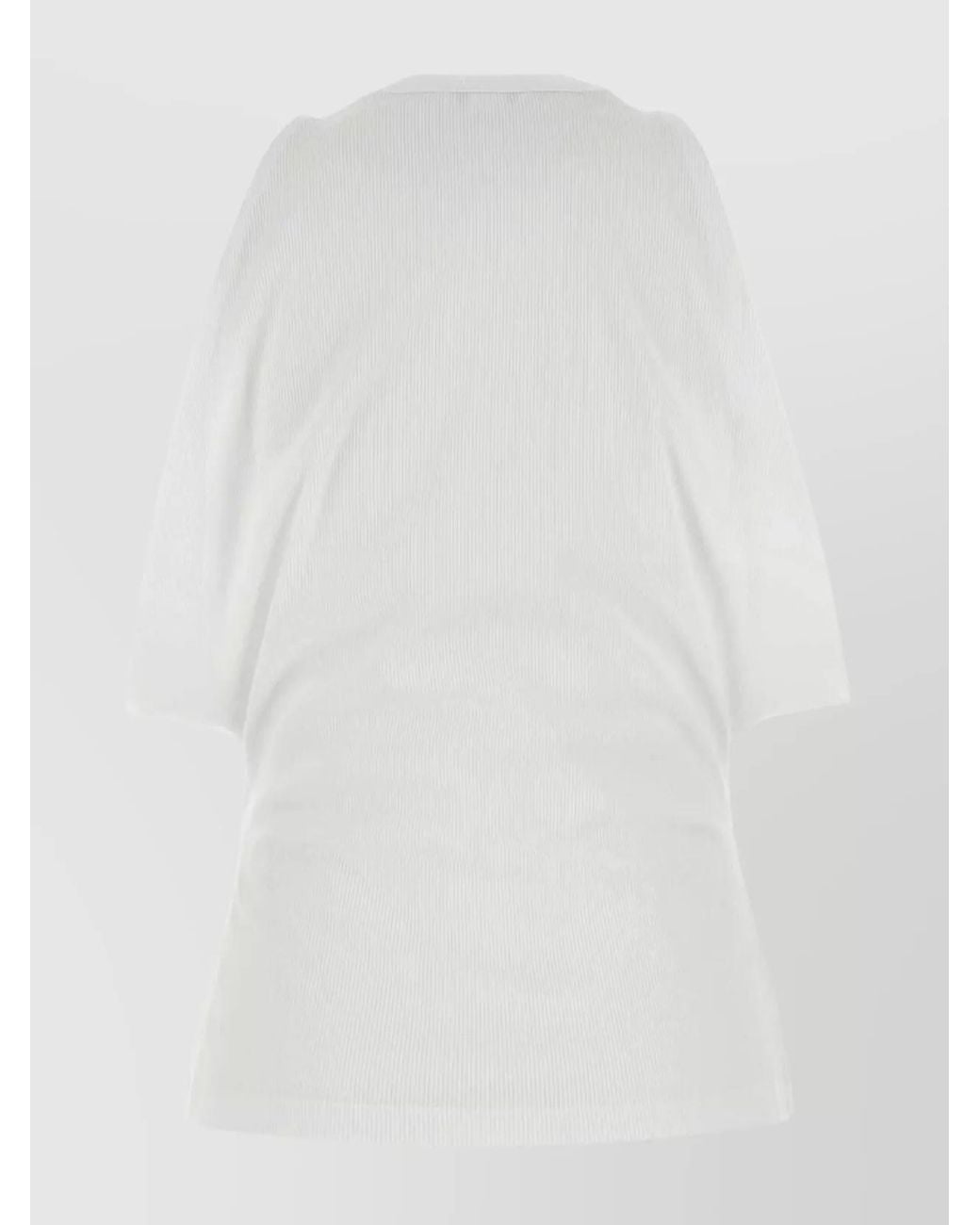 McQueen White Ribbed Tank Top