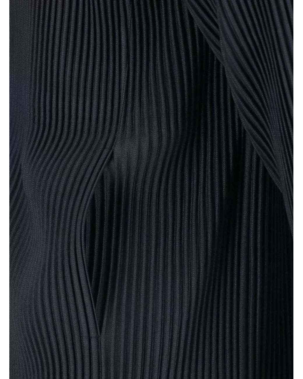 Homme Plissé Issey Miyake Blue Pleated Tailored Blazer for men