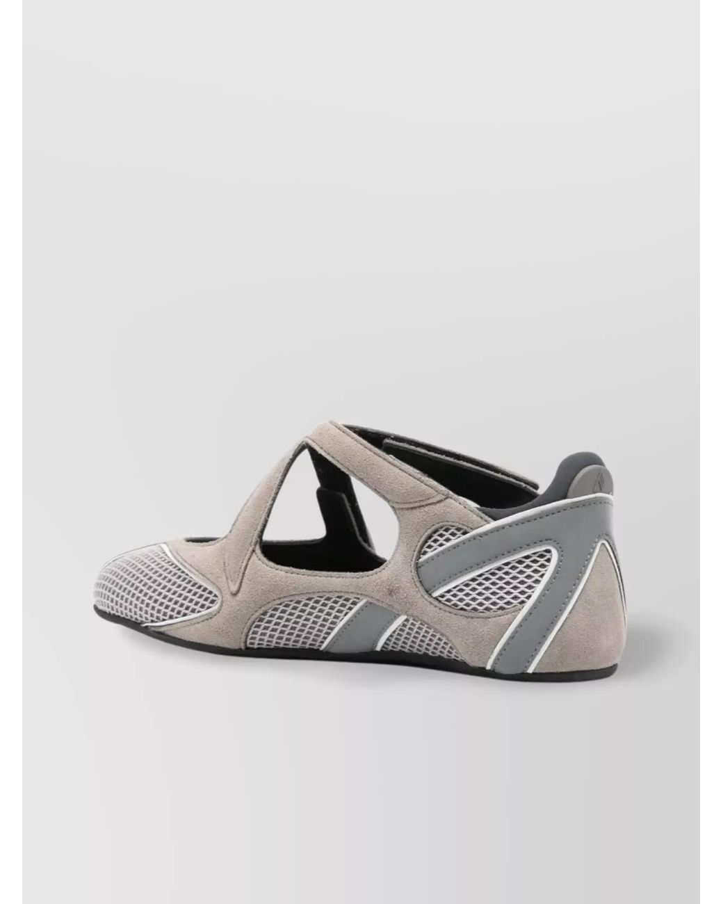 The Attico Metallic Nomad Floor 01 Mesh Ballerina Flats