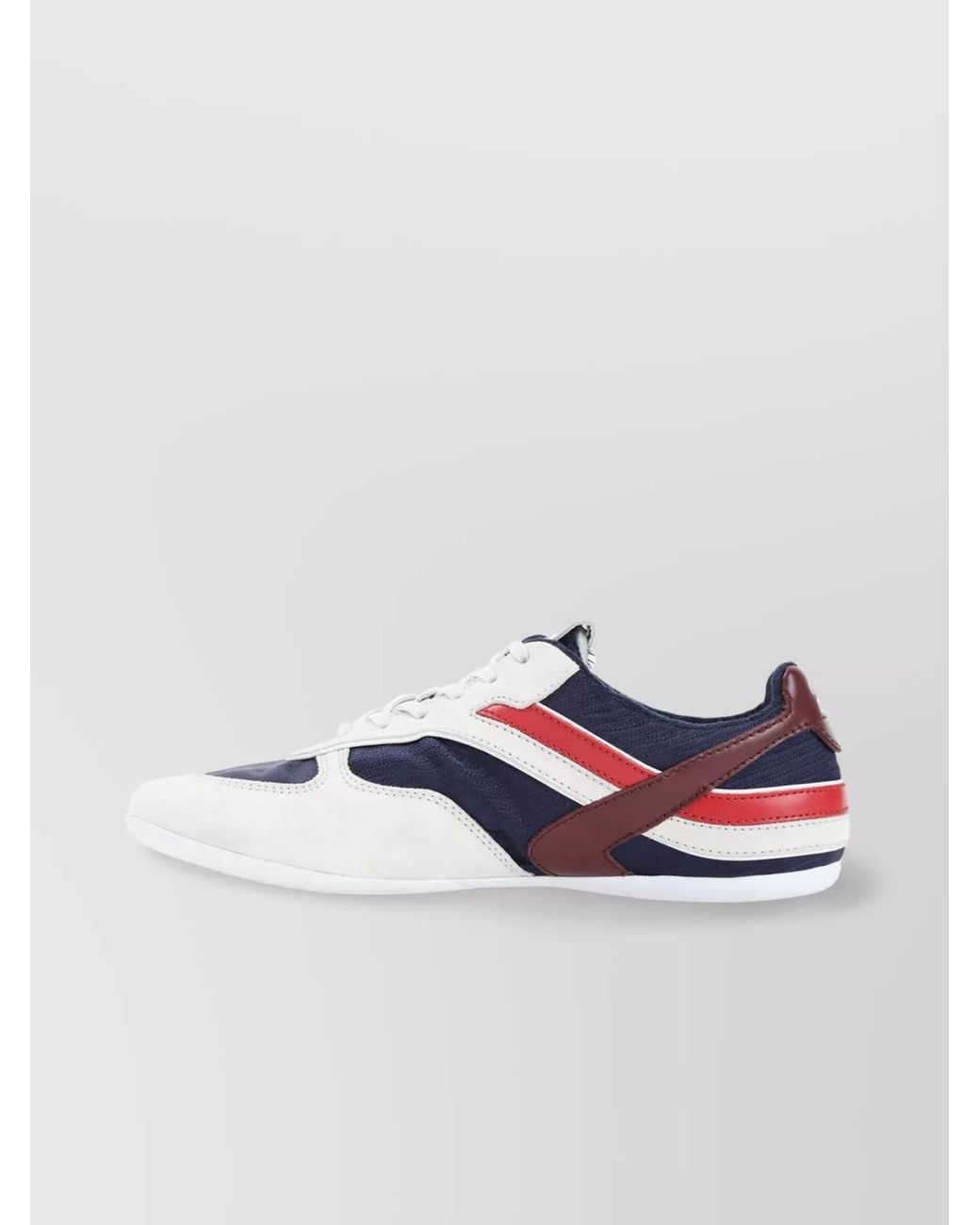 Miu Miu Metallic Technical Fabric And Suede Low-Top Sneakers