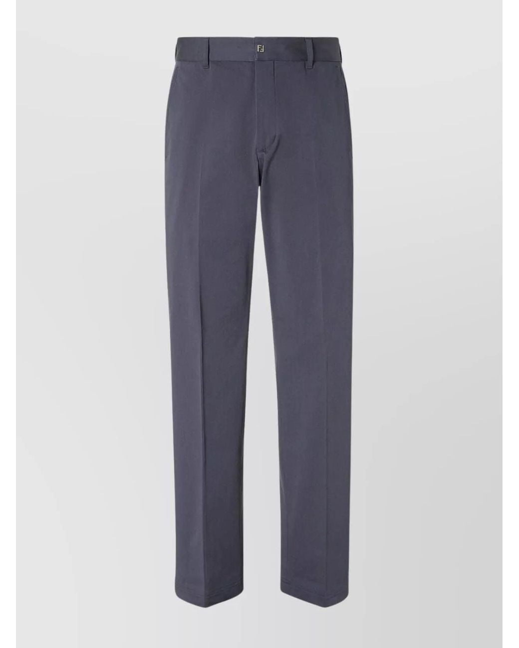 Fendi Blue Straight-Leg Trousers for men