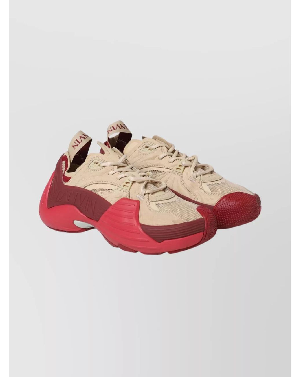 Lanvin Pink Low Top Sneakers