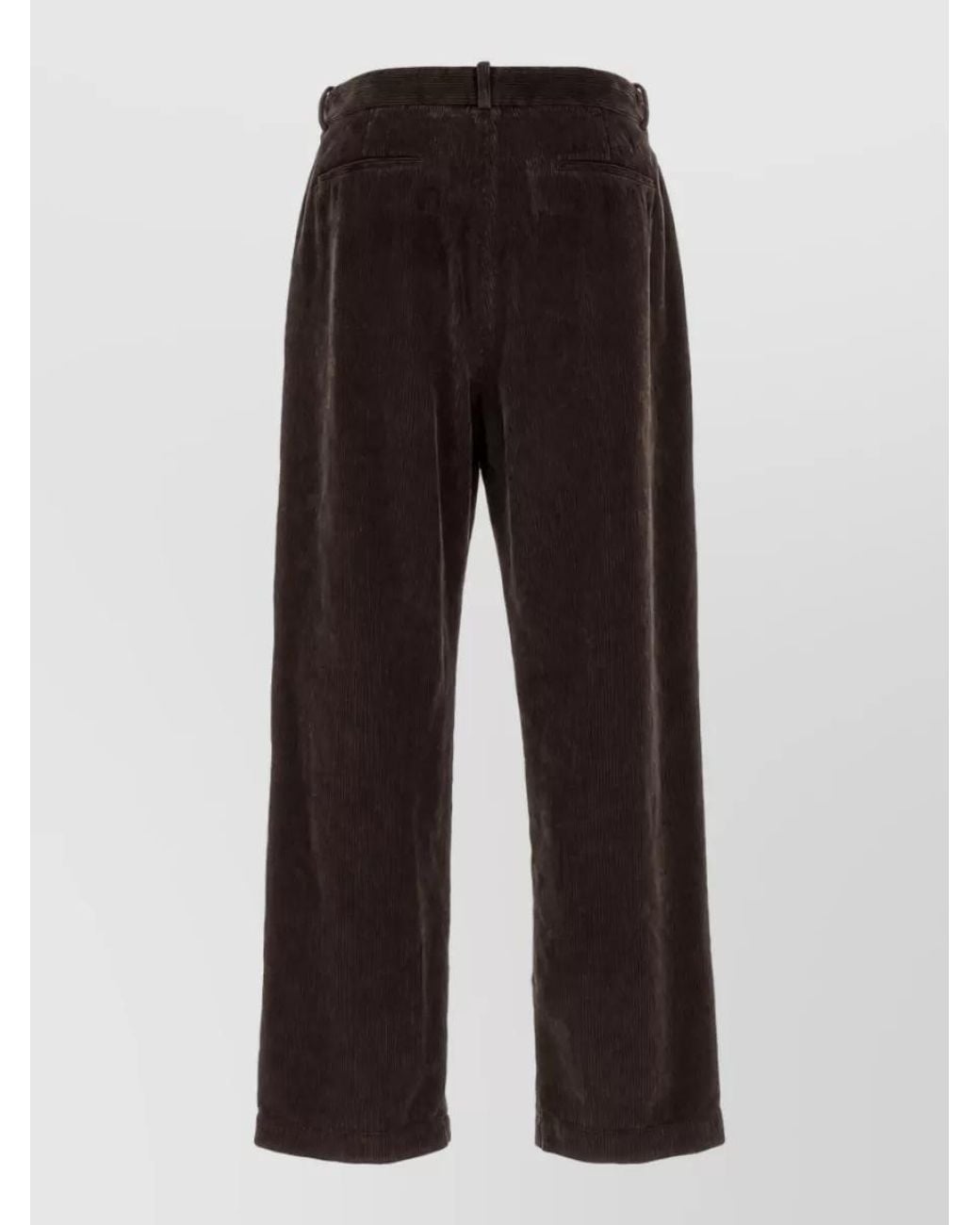 The Row Black Cotton Wide-Leg Trousers for men