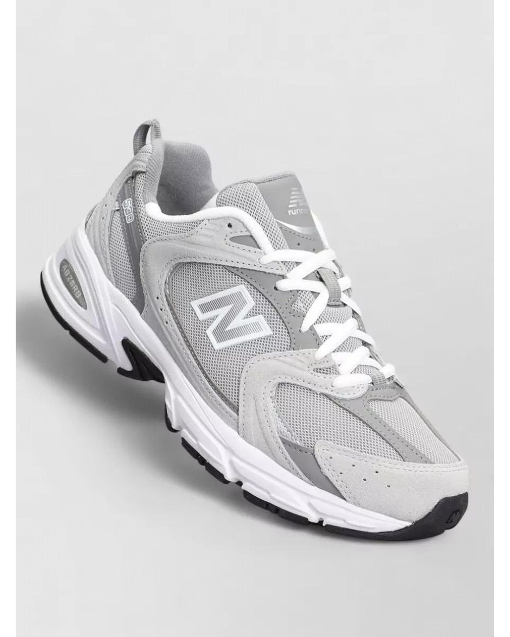 New Balance White Panelled Low-Top Sneakers