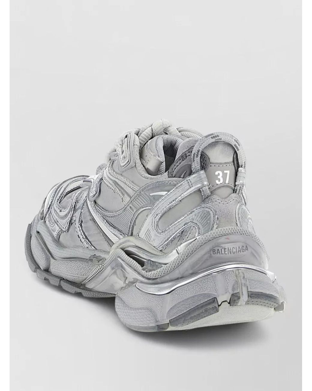 Balenciaga Gray Runner 2.0 Low-Top Sneakers