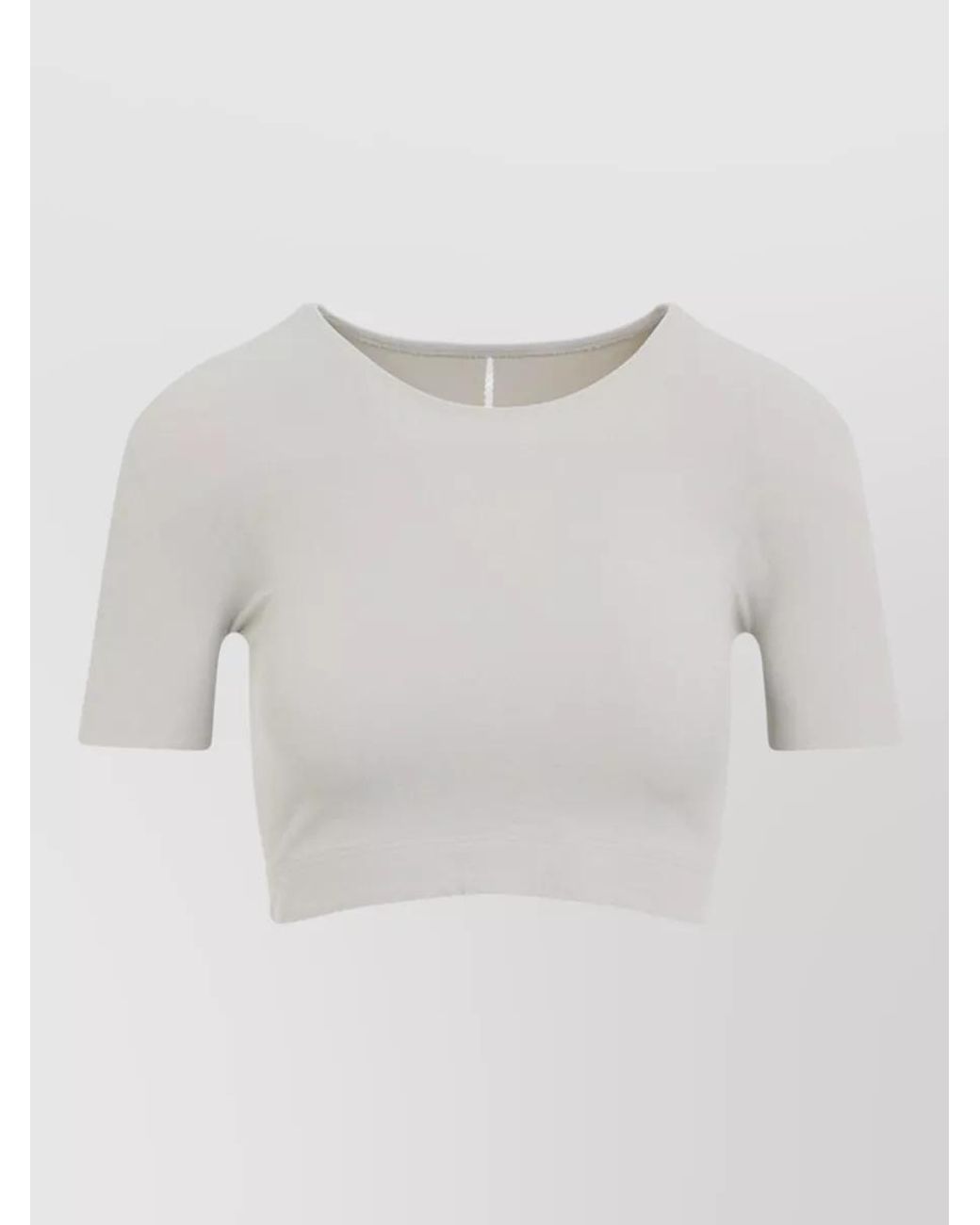 Wolford White Seamless Fitted Cropped T-Shirt