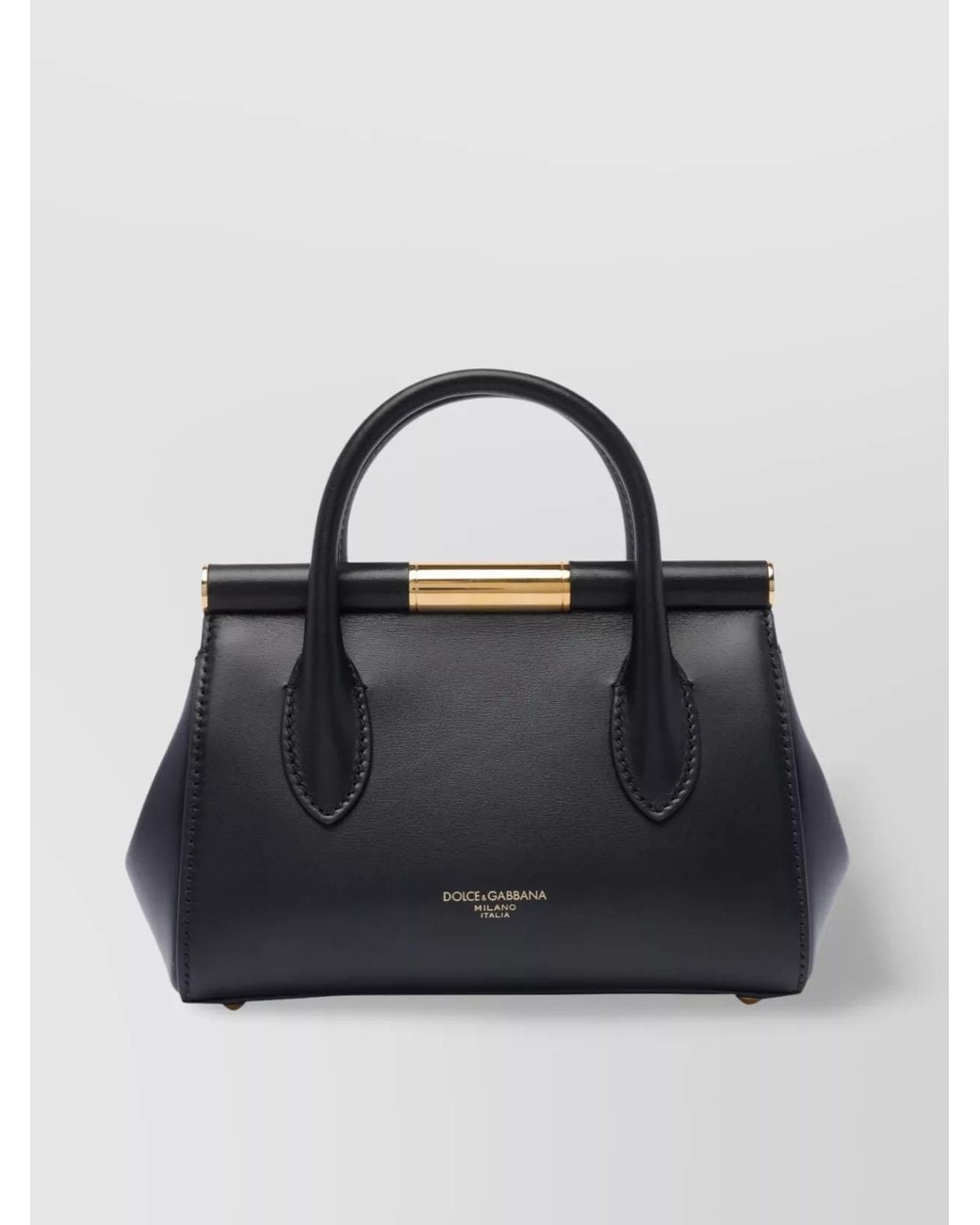 Dolce & Gabbana Black Marlene Mini Leather Shoulder Bag