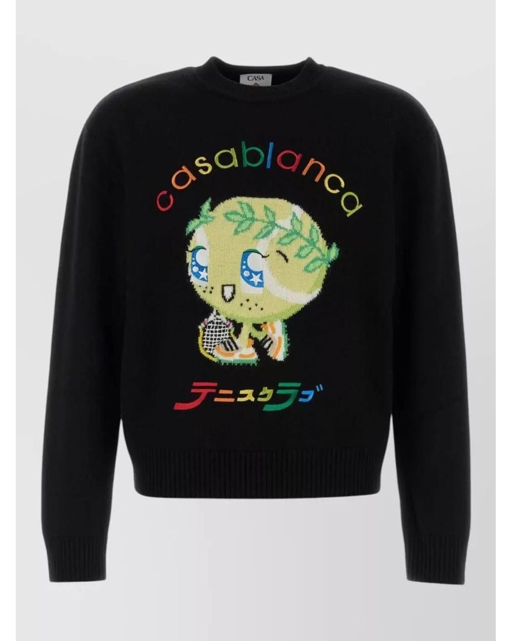 Casablanca Black Wool Sweater for men