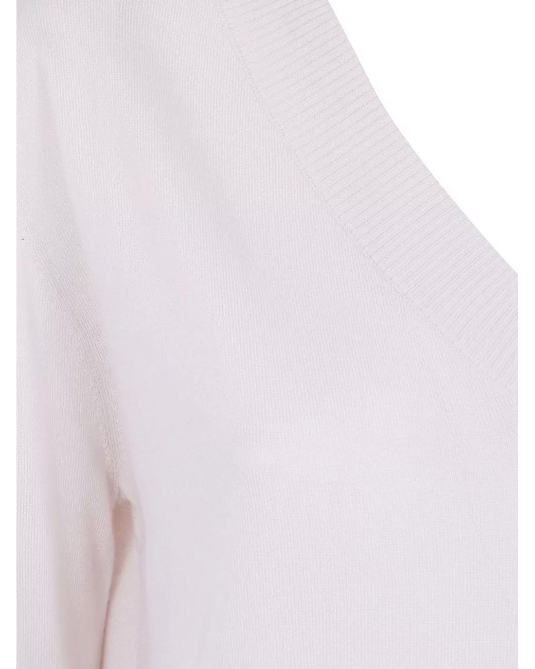 Weekend by Maxmara Pink Cashmere Silk V-Neck Sweater