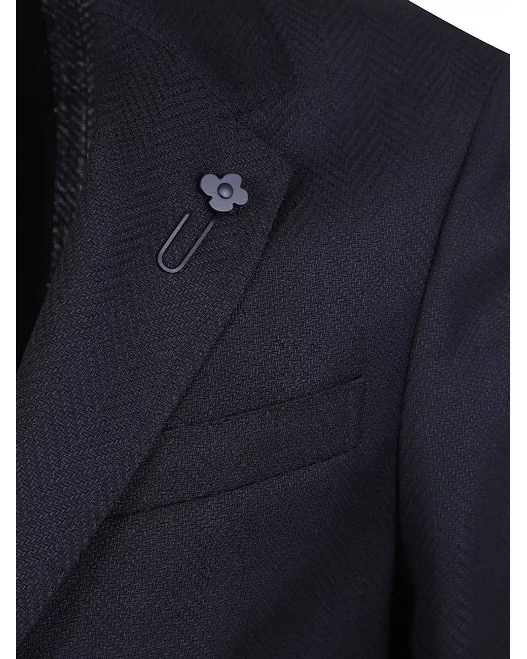 Lardini Blue Virgin Wool Suit Jacket for men