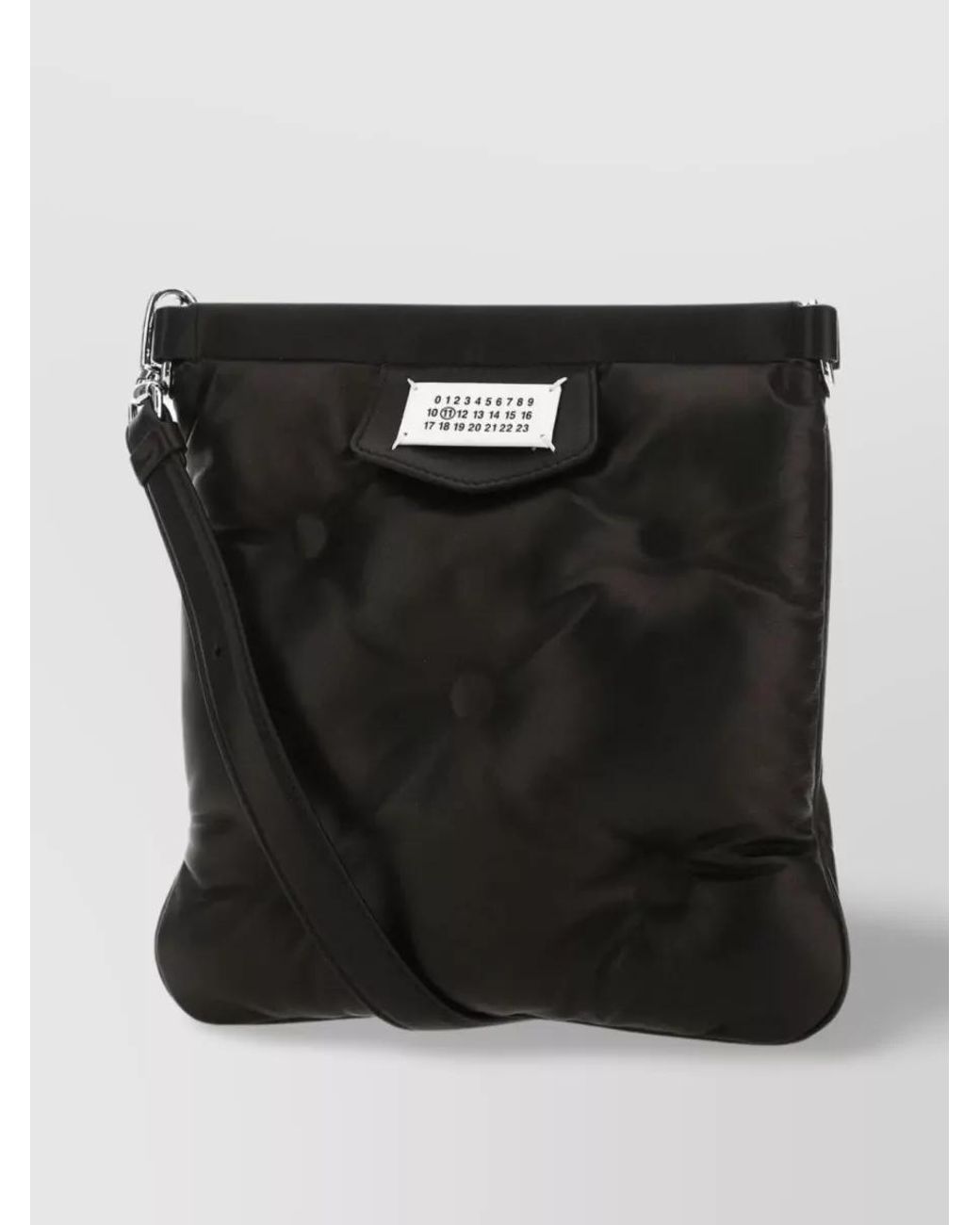 Maison Margiela Black Quilted Leather Shoulder Bag for men