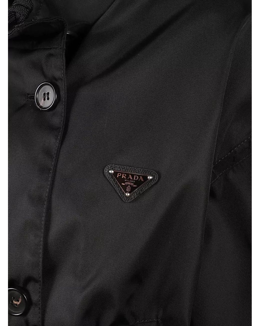 Prada Black Re-Nylon Fitted Jacket