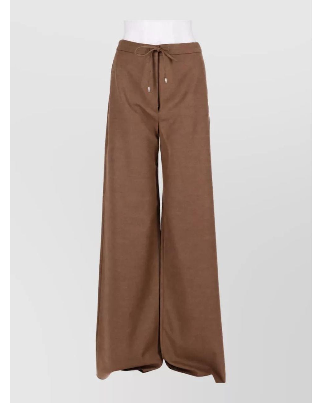 Max Mara Brown Wide-Leg Trousers