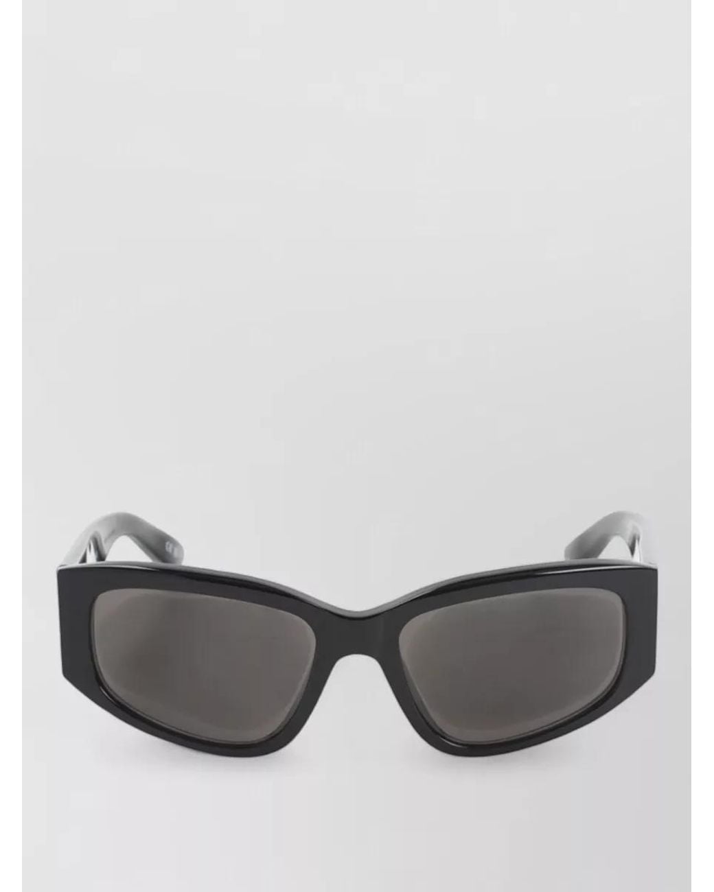Balenciaga Gray Rectangular Sunglasses