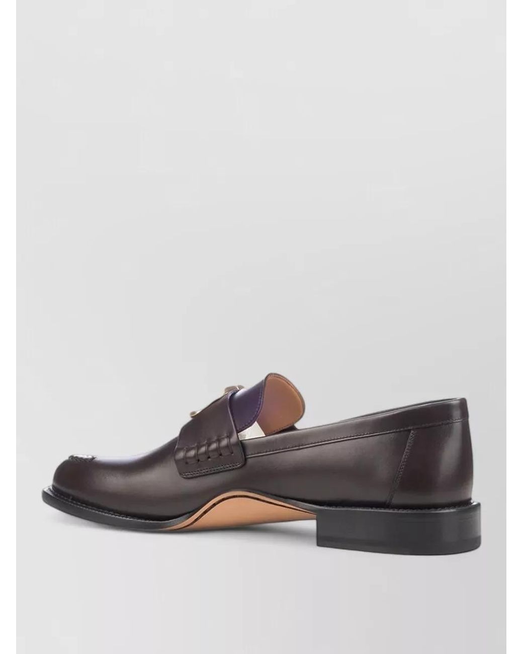Dior Gray Leather Loafers for men