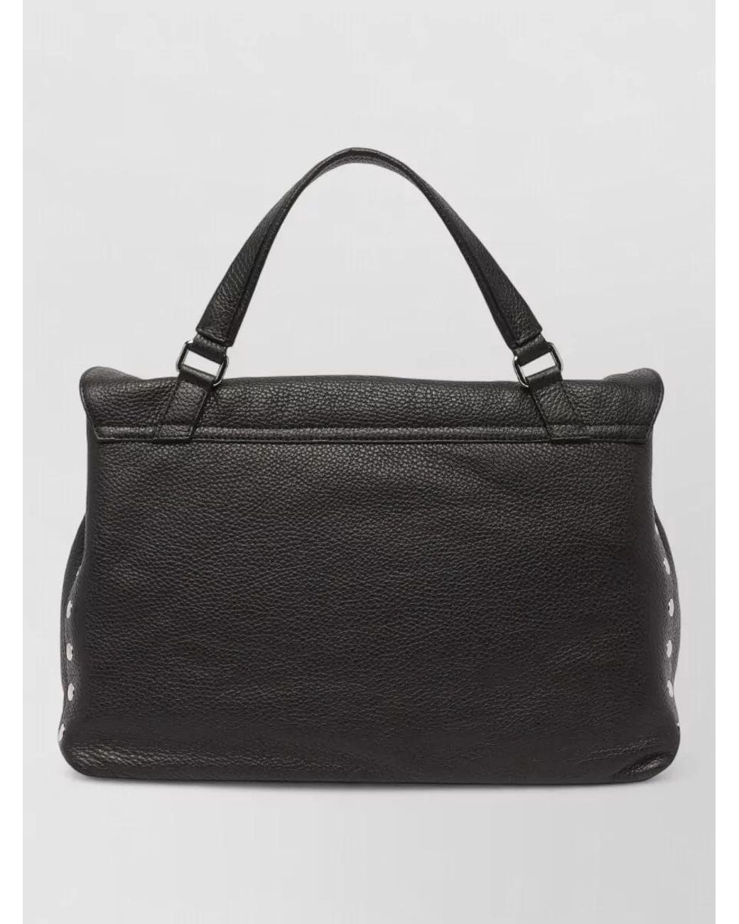 Zanellato Black Leather Medium Tote Bag