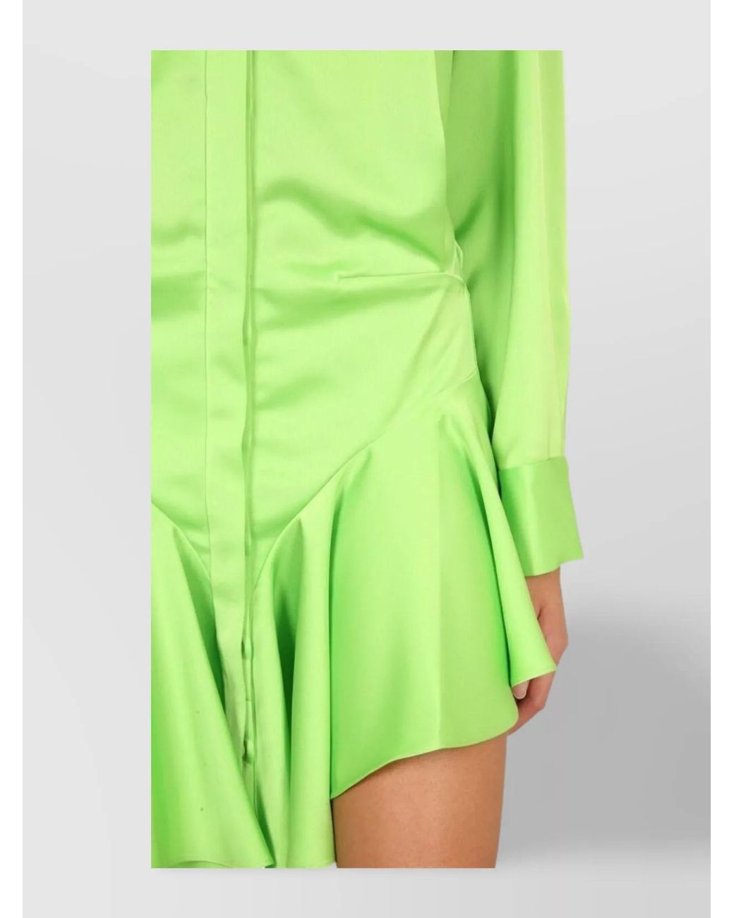 The Attico Green Candice Mini Dress