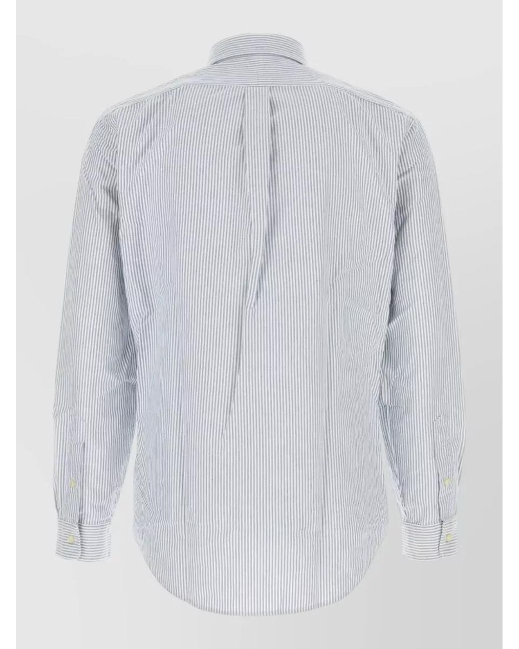 Polo Ralph Lauren White Striped Cotton Button-Down Shirt for men