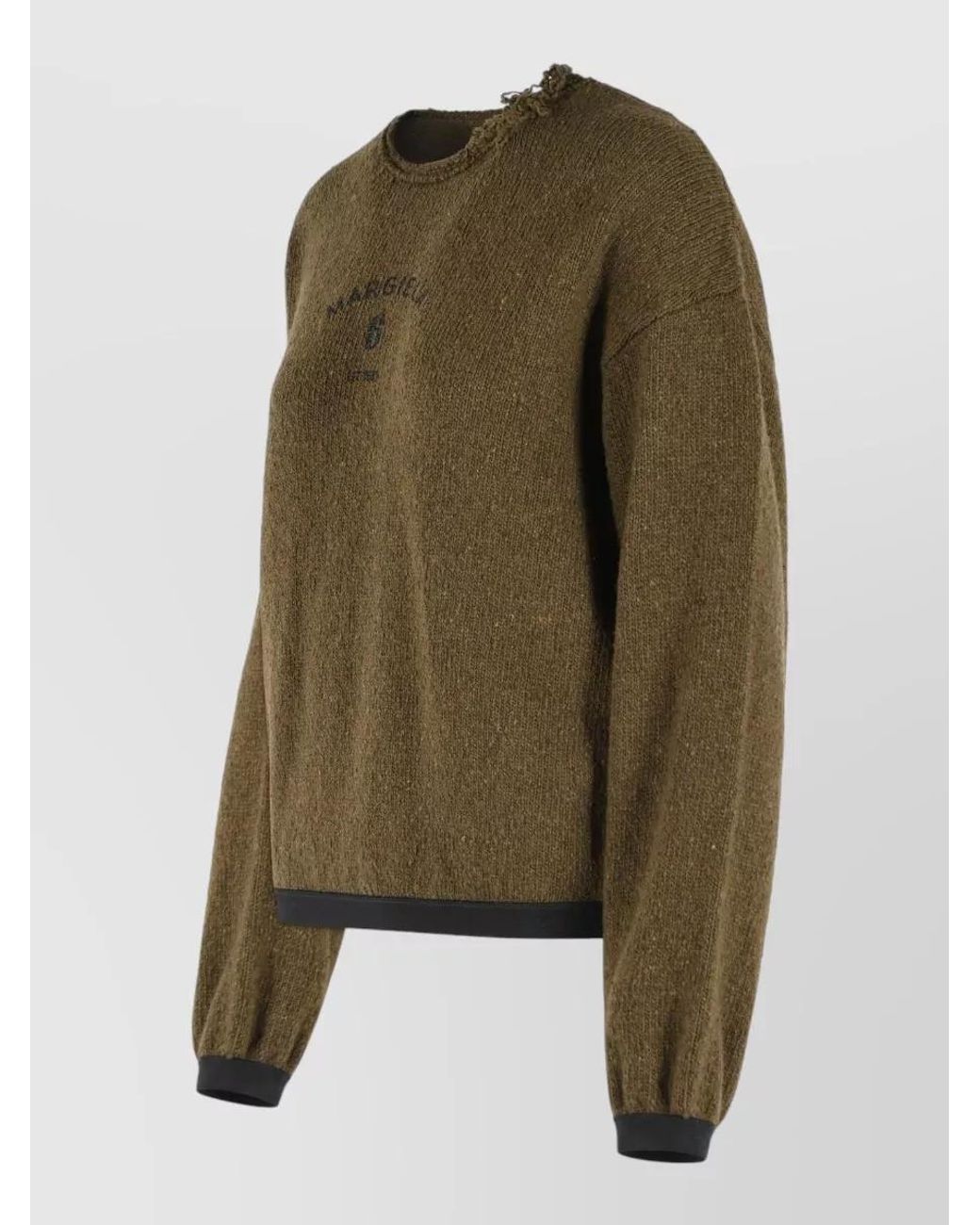 MM6 by Maison Margiela Green Mohair Sweater