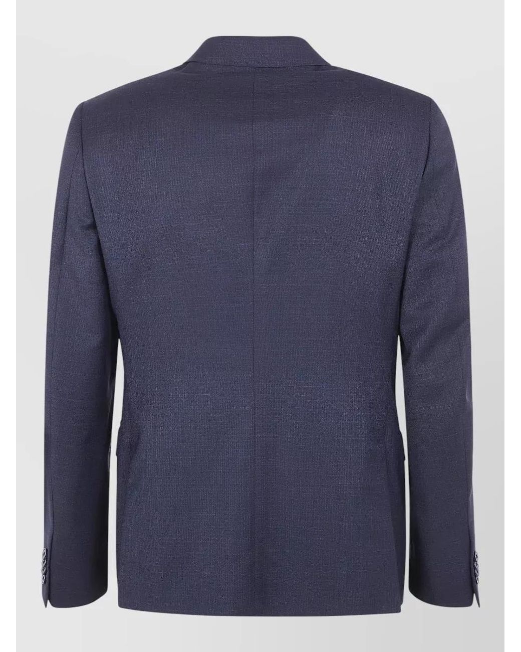 Zegna Blue Wool Single-Breasted Suit for men