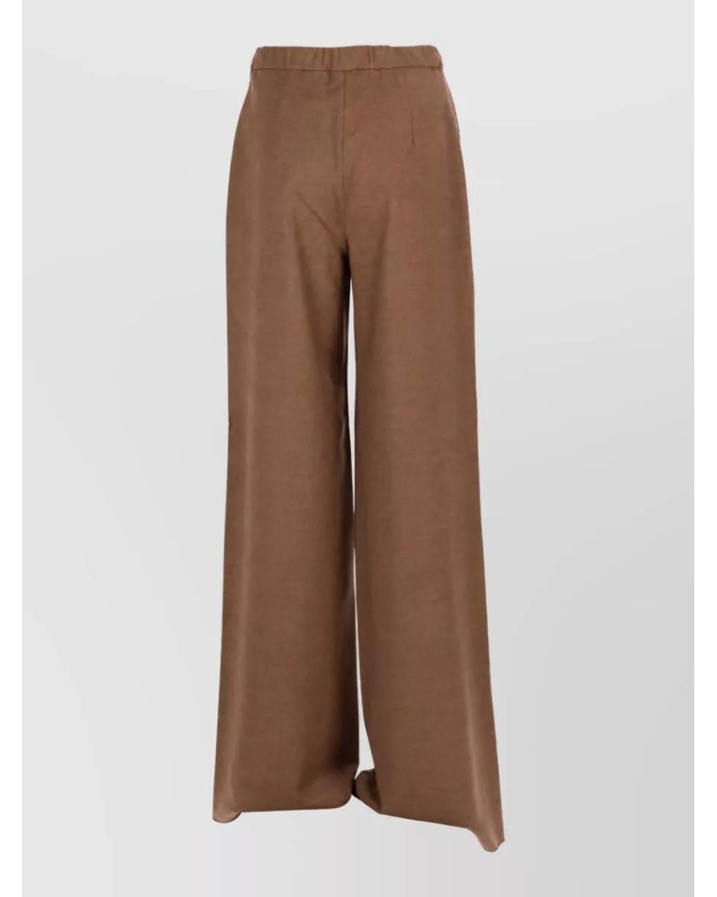 Max Mara Brown Wide-Leg Trousers