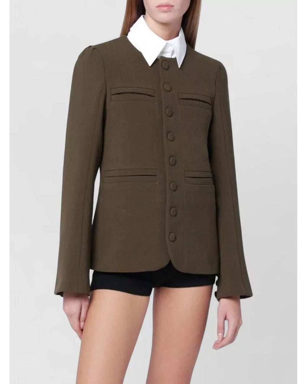 NAMACHEKO Brown Wool-Blend Jacket
