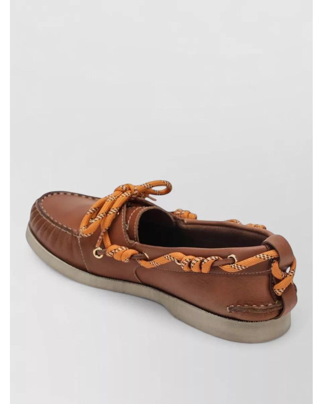 Golden Goose Deluxe Brand Brown Leather Boat Loafers