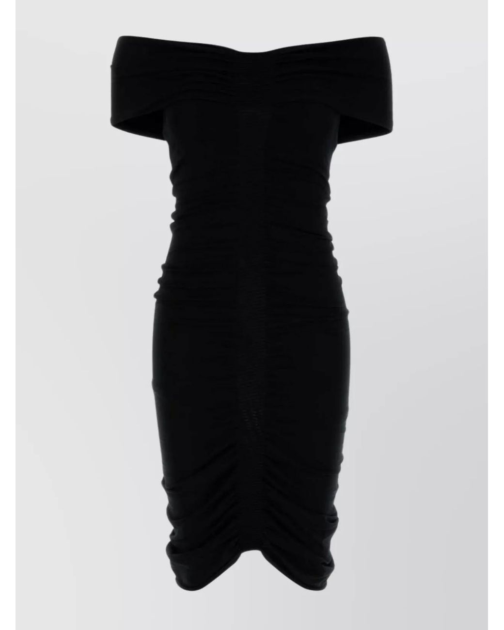 Alexander Wang Black Off-Shoulder Mini Dress