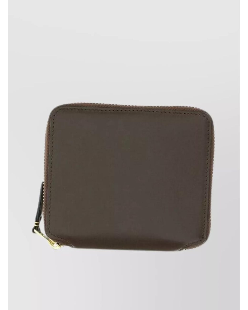 Comme des Garçons Gray Calf Leather Zip-Around Wallet