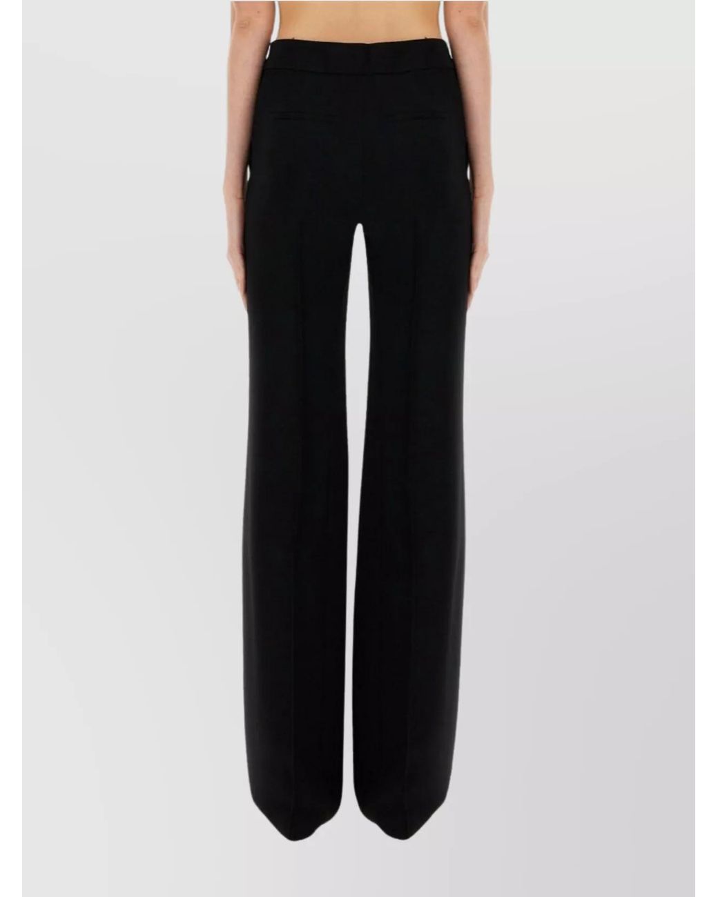 Jil Sander Black Wide Leg High Waist Trousers