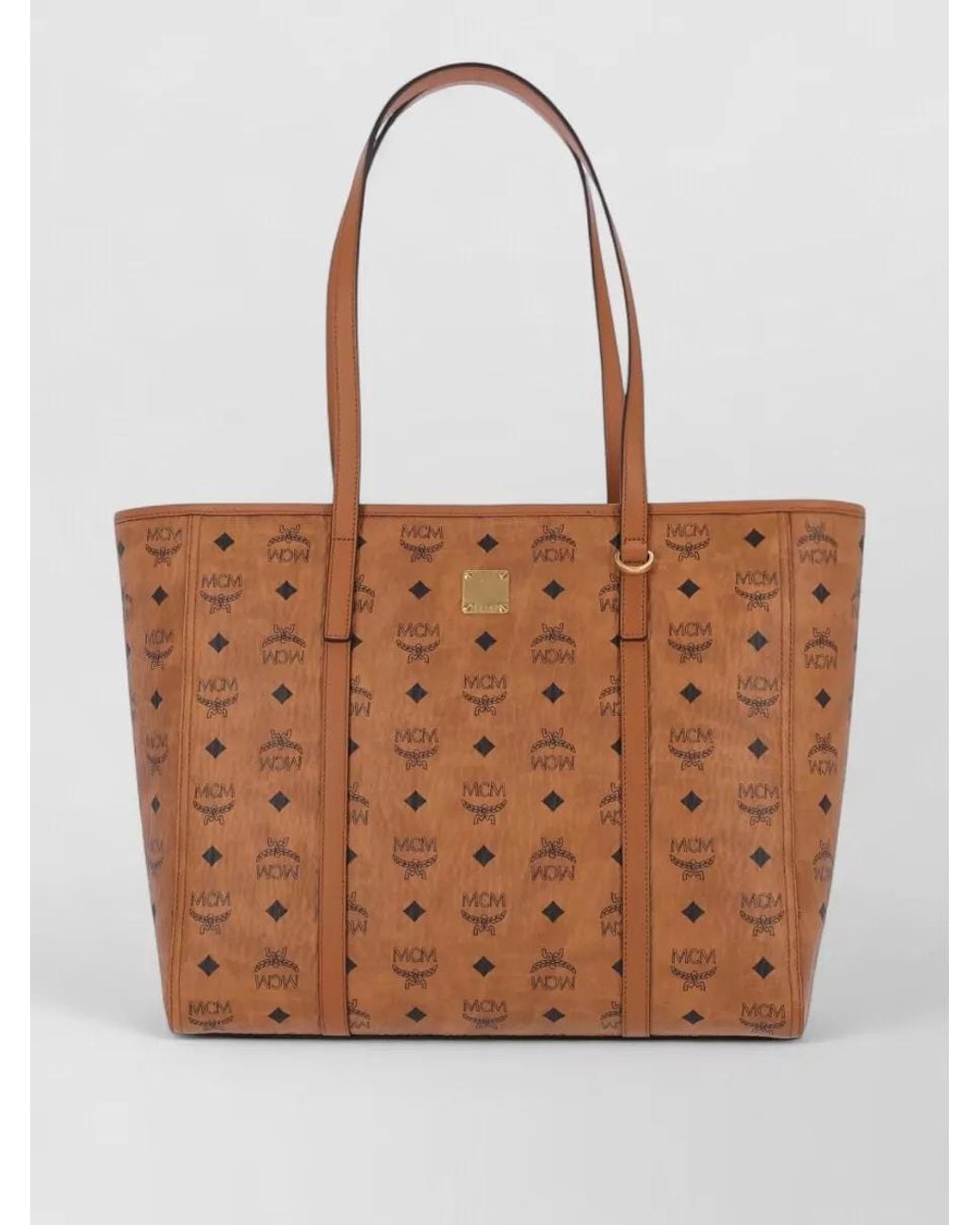 MCM Brown Toni Medium Printed Tote Bag