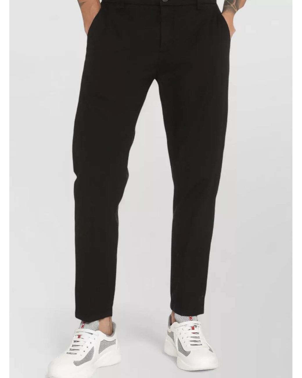 Department 5 Black Prince Chino Trousers for men