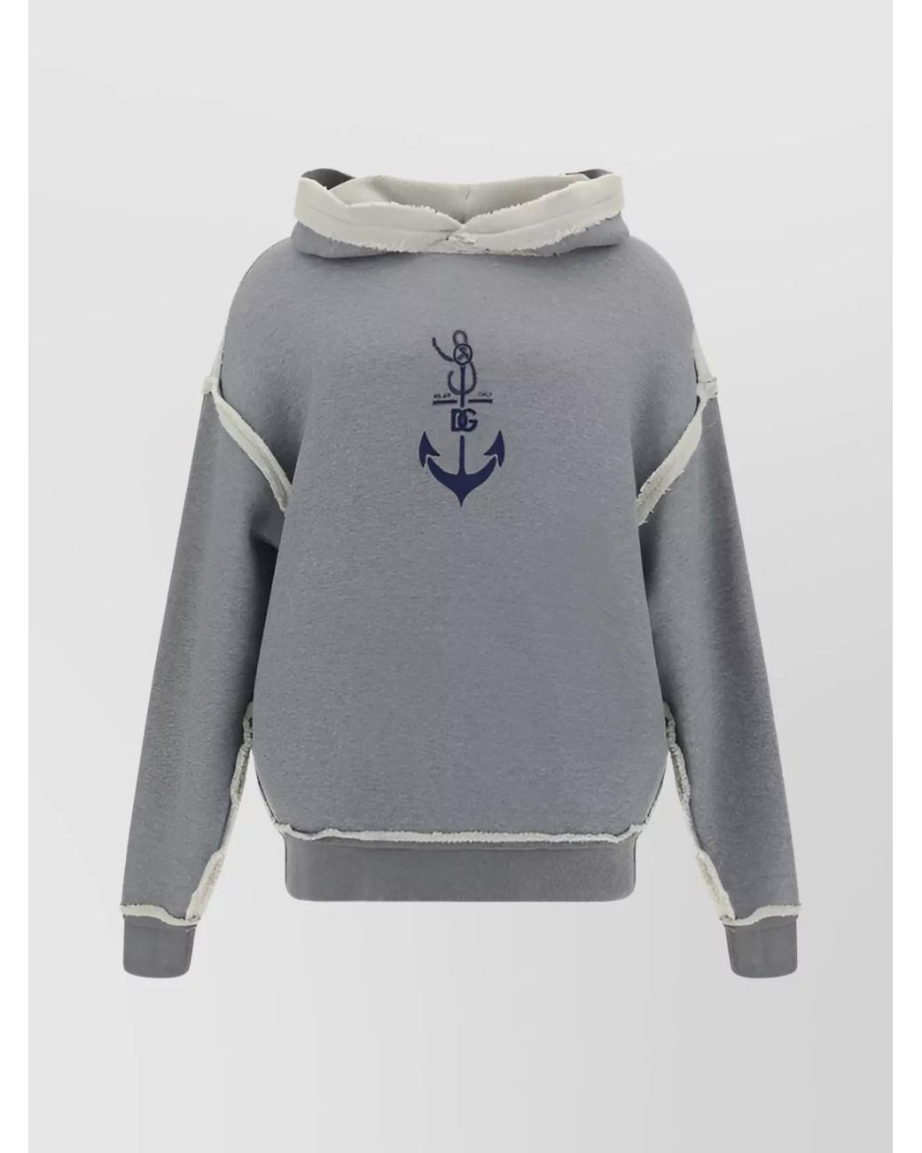 Dolce & Gabbana Gray Cashmere Hoodie for men