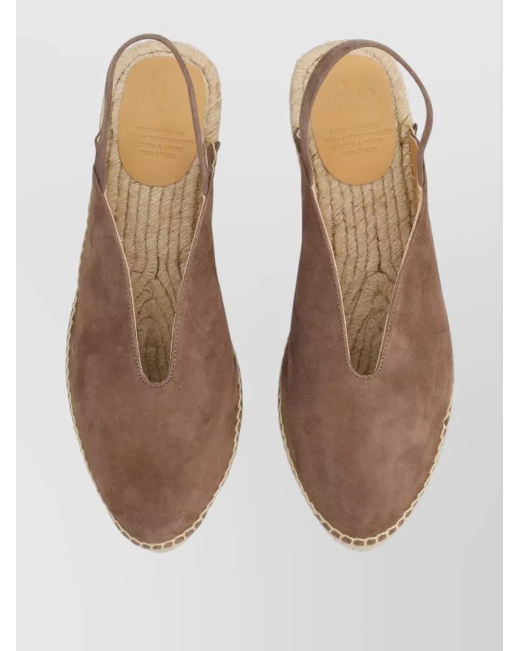 Castaner Brown Leather Espadrilles