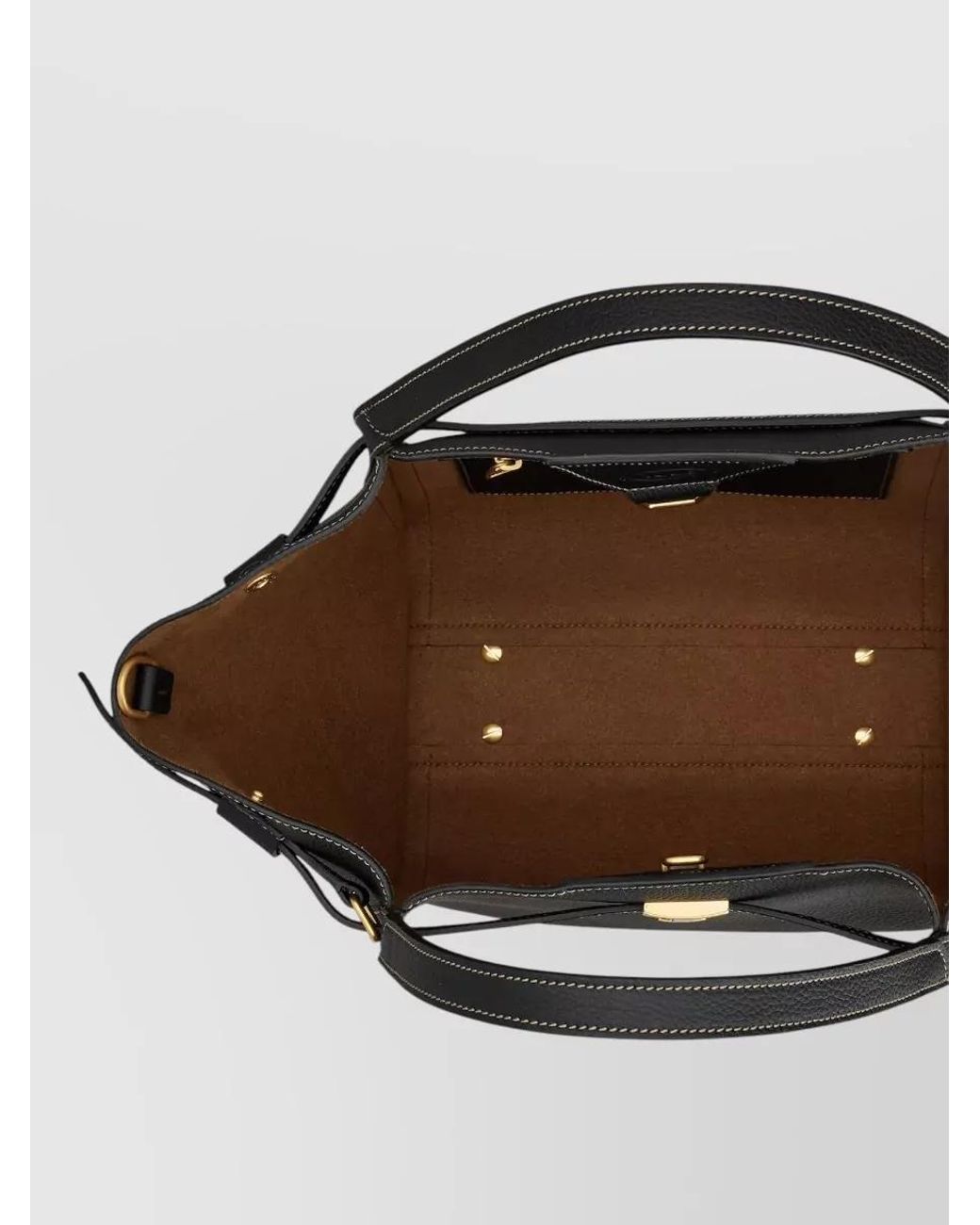 Tod's Black T Timeless Small Leather Tote Bag