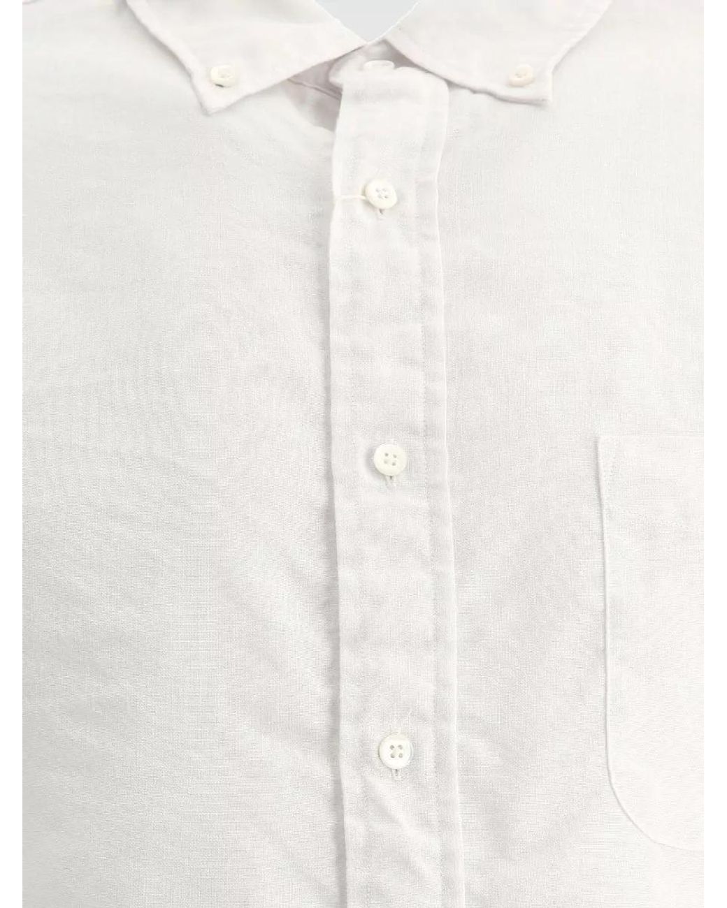 Beams Plus White Linen Shirt for men