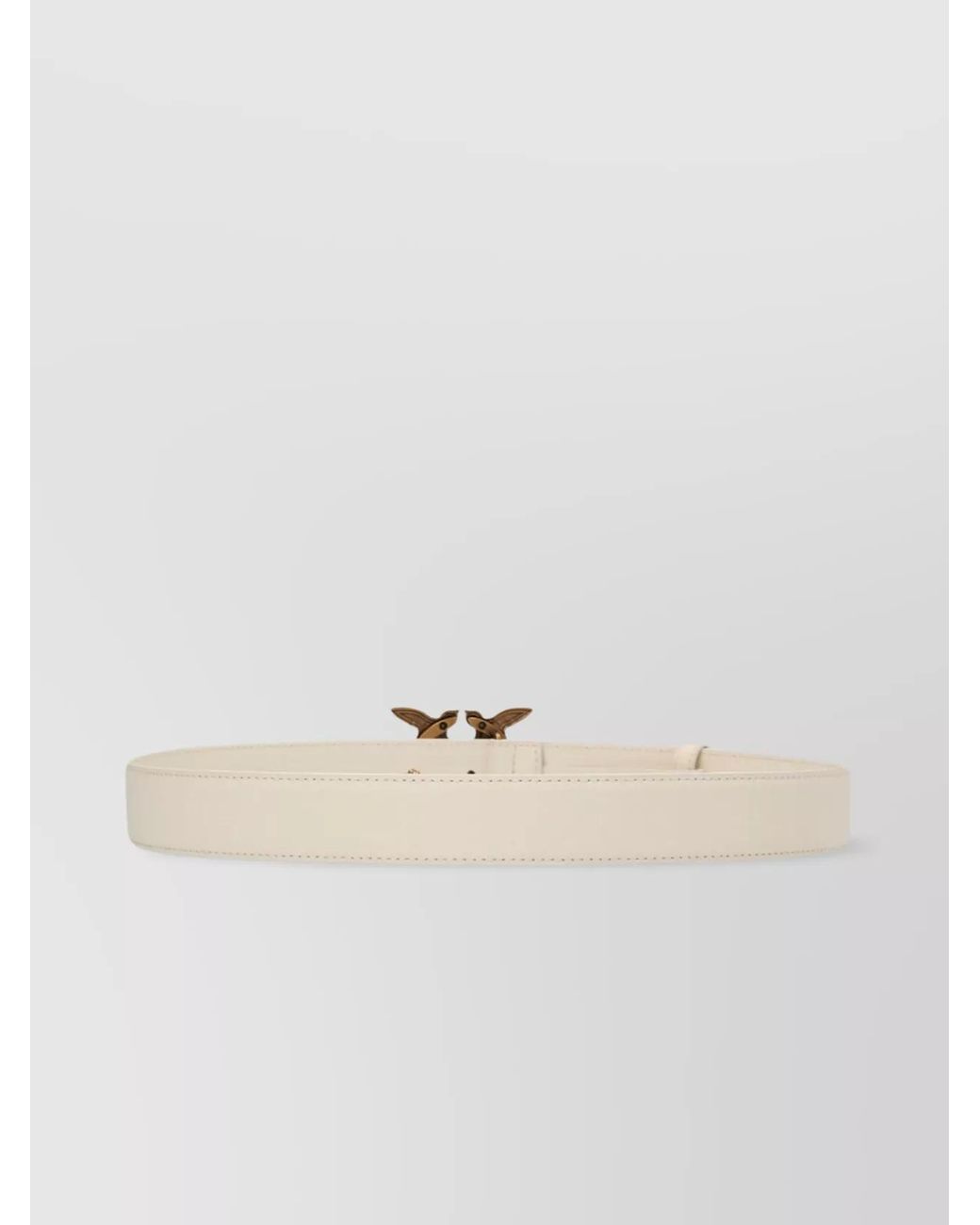 Pinko Natural Leather Love Berry Belt