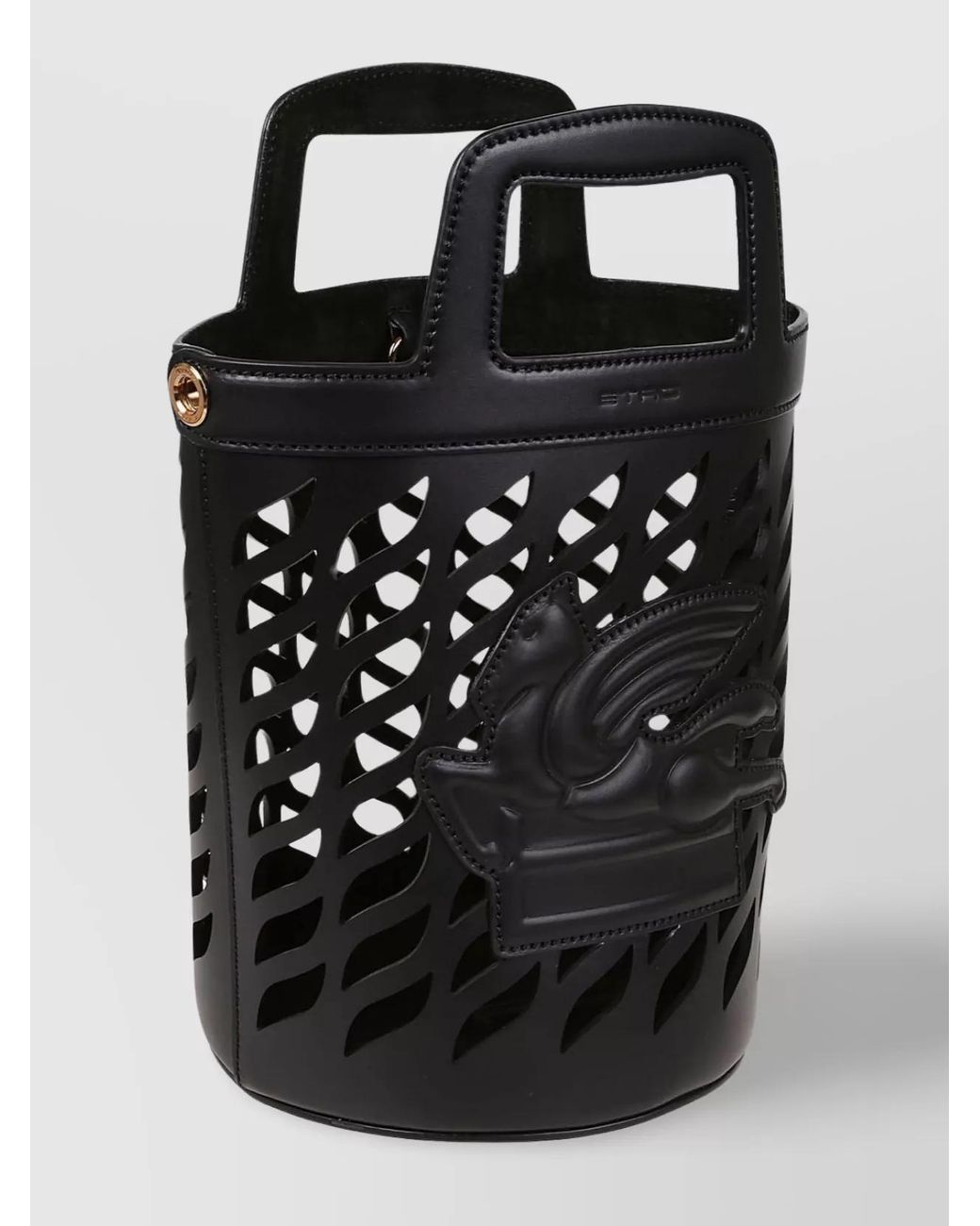 Etro Black Na Leather Bucket Bag