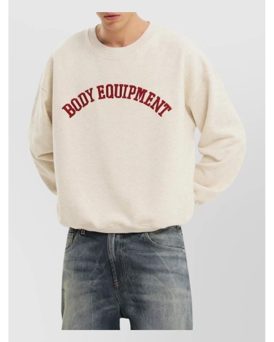 1989 STUDIO Natural Cotton Crew Neck Sweatshirt for men