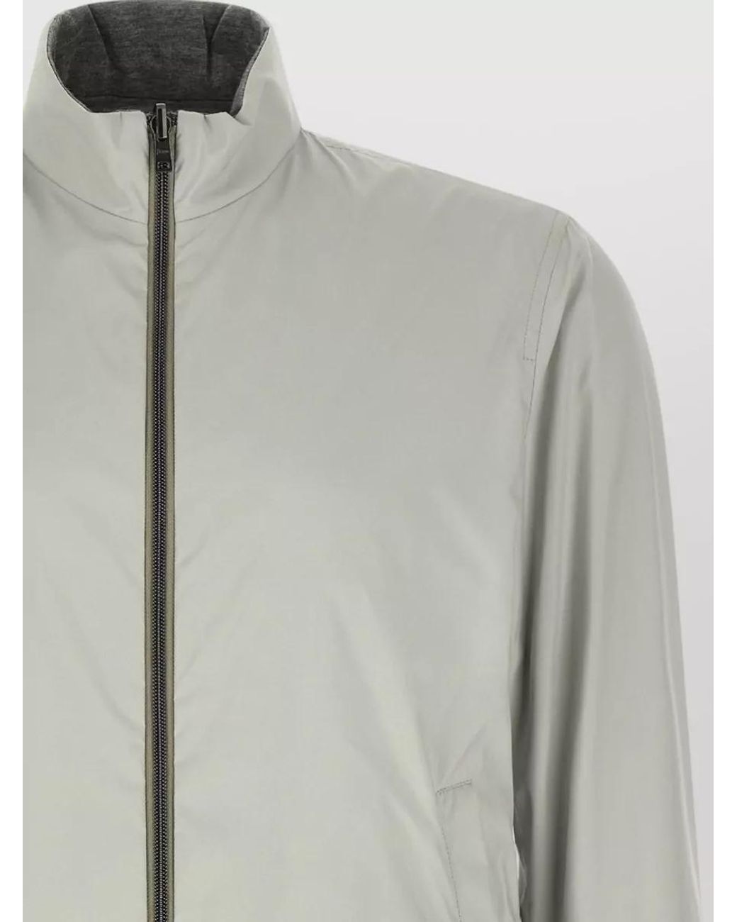 Herno Gray Reversible Bomber Jacket for men