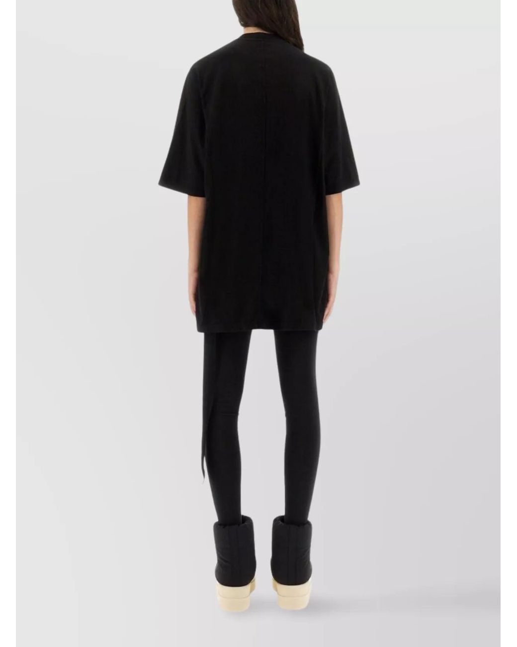 Rick Owens Black T-Shirt "Jumbo Ss T"